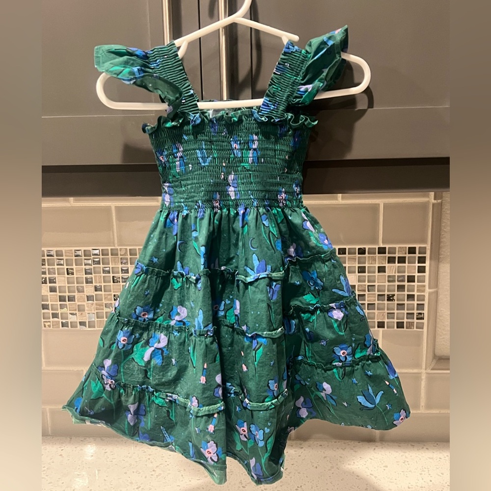 Hill House Emerald Space Floral Dress